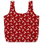 Red Reindeers Full Print Recycle Bags (L)  Back
