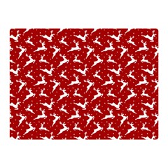 Red Reindeers Double Sided Flano Blanket (mini)  by patternstudio