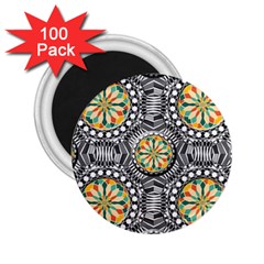 Beveled Geometric Pattern 2 25  Magnets (100 Pack)  by linceazul
