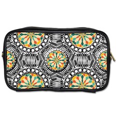 Beveled Geometric Pattern Toiletries Bags 2-side by linceazul