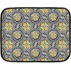 Beveled Geometric Pattern Double Sided Fleece Blanket (mini)  by linceazul