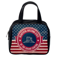 Retro Arizona Grand Canyon State Classic Handbags (one Side)