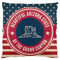 Retro Arizona Grand Canyon State Large Cushion Case (two Sides) by Bigfootshirtshop