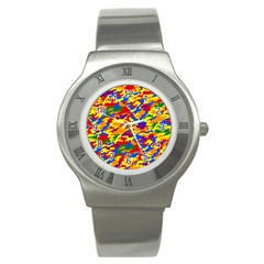 Homouflage Gay Stealth Camouflage Stainless Steel Watch by PodArtist