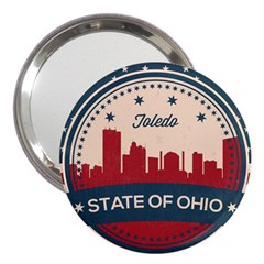 Retro Toledo Skyline 3  Handbag Mirrors by Bigfootshirtshop