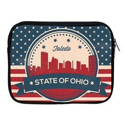 Retro Toledo Skyline Apple Ipad 2/3/4 Zipper Cases by Bigfootshirtshop