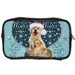 It s winter and christmas time, cute kitten and dogs Toiletries Bags 2-Side Front