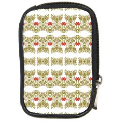 Striped Ornate Floral Print Compact Camera Cases by dflcprints