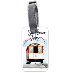 San Francisco Trolley California Bear Luggage Tags (two Sides) by Bigfootshirtshop