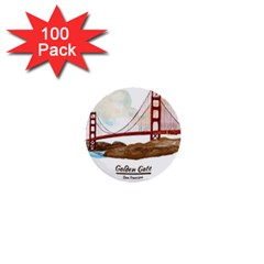 San Francisco Golden Gate Bridge 1  Mini Buttons (100 Pack)  by Bigfootshirtshop