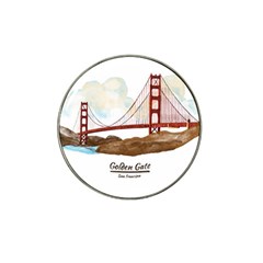 San Francisco Golden Gate Bridge Hat Clip Ball Marker (4 Pack) by Bigfootshirtshop