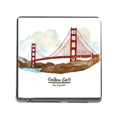 San Francisco Golden Gate Bridge Memory Card Reader (square) by Bigfootshirtshop
