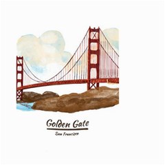 San Francisco Golden Gate Bridge Small Garden Flag (two Sides) by Bigfootshirtshop