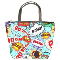 Comic Pattern Bucket Bags by Bigfootshirtshop