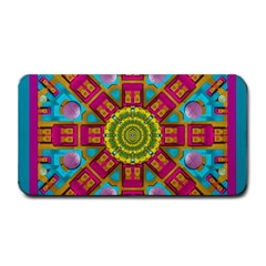 Sunny And Bohemian Sun Shines In Colors Medium Bar Mats by pepitasart