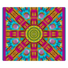 Sunny And Bohemian Sun Shines In Colors Double Sided Flano Blanket (small)  by pepitasart
