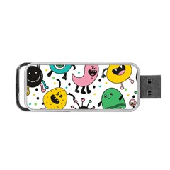 Cute And Fun Monsters Pattern Portable Usb Flash (one Side) by Bigfootshirtshop