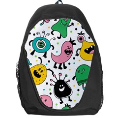 Cute And Fun Monsters Pattern Backpack Bag by Bigfootshirtshop
