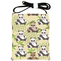 Fun Panda Pattern Shoulder Sling Bags by Bigfootshirtshop