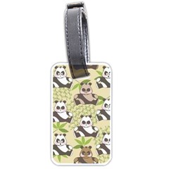 Fun Panda Pattern Luggage Tags (one Side)  by Bigfootshirtshop