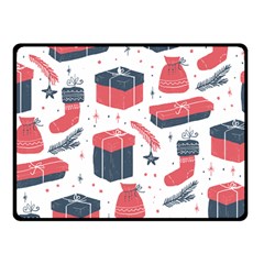 Christmas Gift Sketch Fleece Blanket (small) by patternstudio