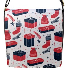 Christmas Gift Sketch Flap Messenger Bag (s) by patternstudio