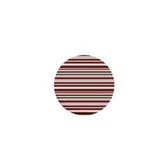 Christmas Stripes Pattern 1  Mini Buttons by patternstudio