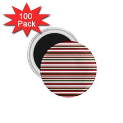 Christmas Stripes Pattern 1 75  Magnets (100 Pack)  by patternstudio