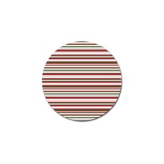 Christmas Stripes Pattern Golf Ball Marker by patternstudio