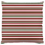 Christmas Stripes Pattern Large Cushion Case (Two Sides) Back