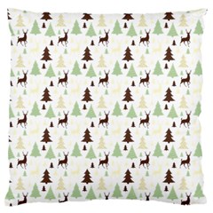 Reindeer Tree Forest Large Flano Cushion Case (one Side) by patternstudio