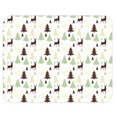 Reindeer Tree Forest Double Sided Flano Blanket (medium) 