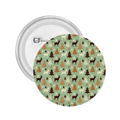 Reindeer Tree Forest Art 2 25  Buttons by patternstudio