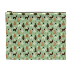 Reindeer Tree Forest Art Cosmetic Bag (xl) by patternstudio