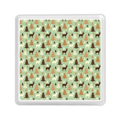 Reindeer Tree Forest Art Memory Card Reader (square)  by patternstudio