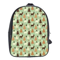 Reindeer Tree Forest Art School Bag (xl) by patternstudio