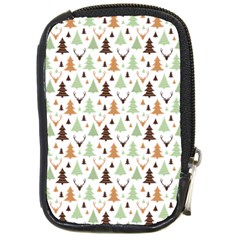 Reindeer Christmas Tree Jungle Art Compact Camera Cases by patternstudio