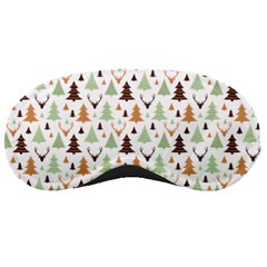 Reindeer Christmas Tree Jungle Art Sleeping Masks by patternstudio