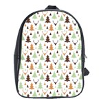 Reindeer Christmas Tree Jungle Art School Bag (XL) Front