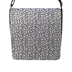 Wavy Intricate Seamless Pattern Design Flap Messenger Bag (l)  by dflcprints