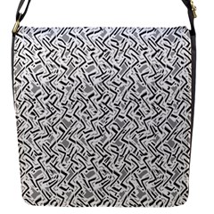 Wavy Intricate Seamless Pattern Design Flap Messenger Bag (s) by dflcprints