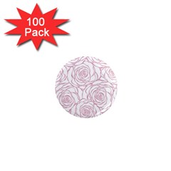 Pink Peonies 1  Mini Magnets (100 Pack)  by NouveauDesign