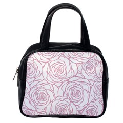Pink Peonies Classic Handbags (one Side) by NouveauDesign