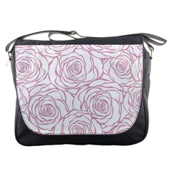 Pink Peonies Messenger Bags by NouveauDesign