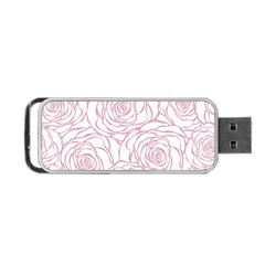 Pink Peonies Portable Usb Flash (one Side) by NouveauDesign