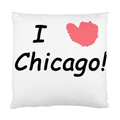 I Heart Chicago  Standard Cushion Case (one Side) by SeeChicago