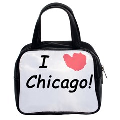 I Heart Chicago  Classic Handbags (2 Sides) by SeeChicago