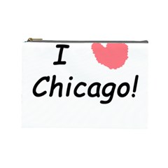 I Heart Chicago  Cosmetic Bag (large) 