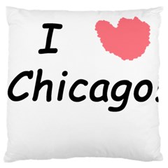 I Heart Chicago  Large Cushion Case (one Side)