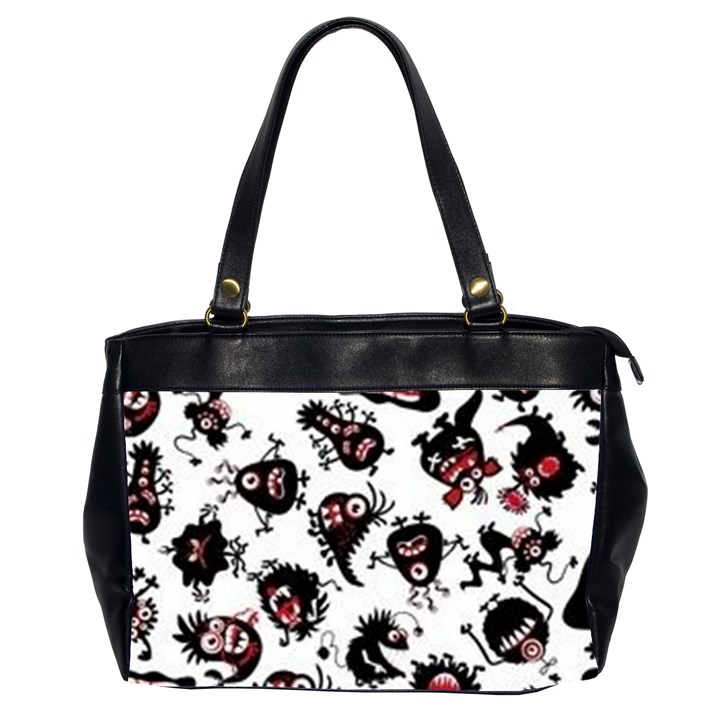 Goofy Monsters Pattern  Office Handbags (2 Sides) 